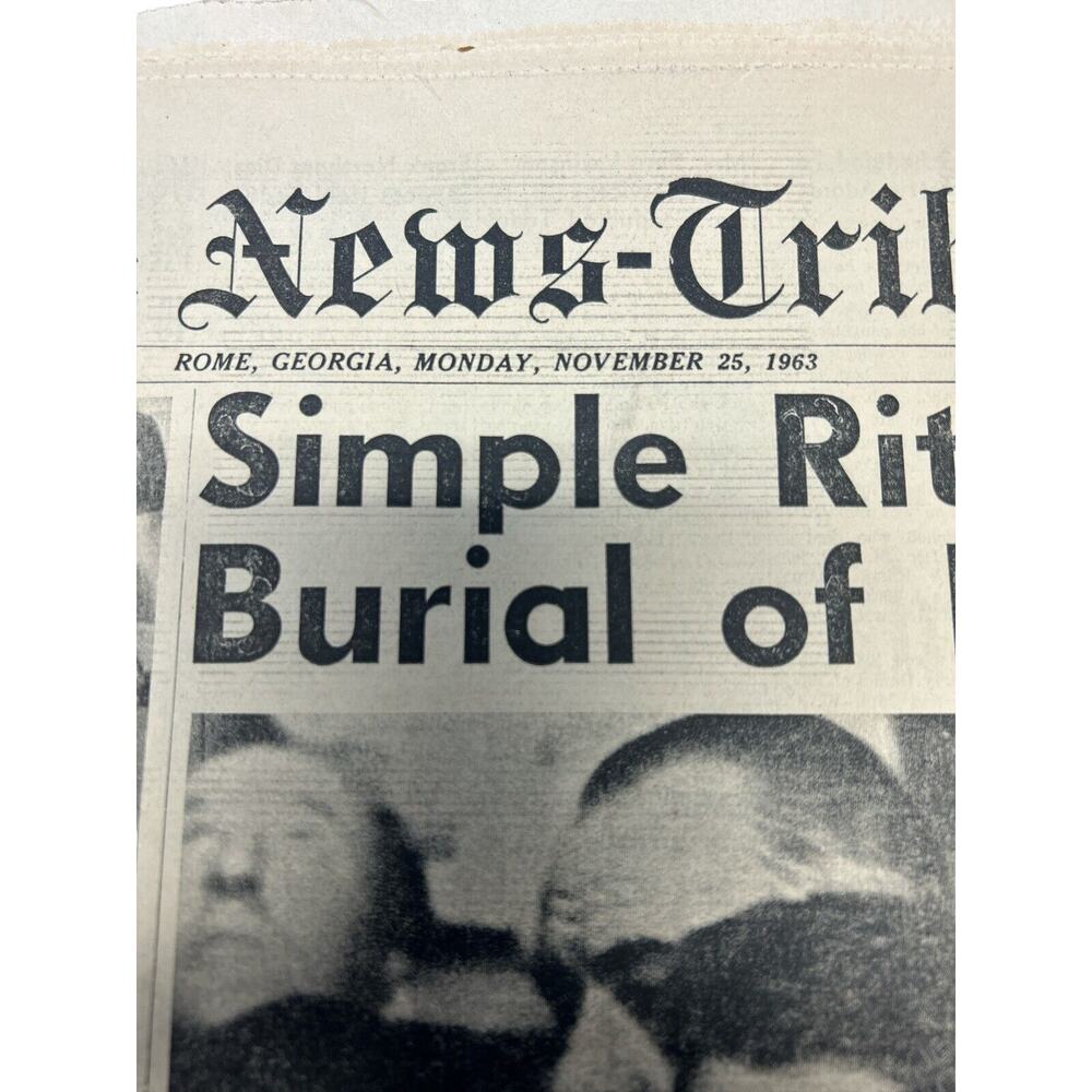 Vintage Newspaper Keneddy Funeral And Oswald Murder Nov 25 1963 - Picture 2 of 5